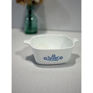 Corning Ware blue cornflower P-43-B 22oz casserole baking dish vintage